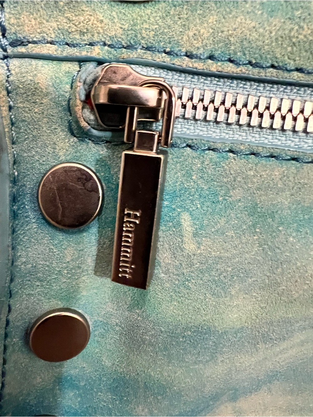 Hammitt Tony small handbag featuring a light blue tie-dye pattern - Picture 3 of 12